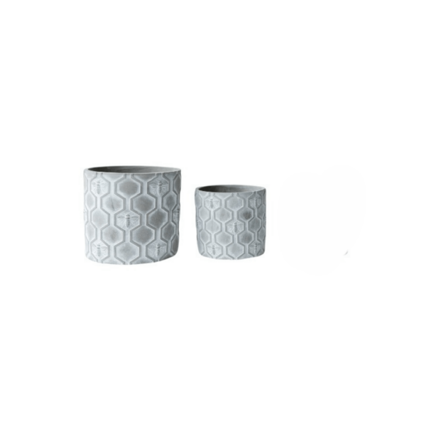 Bee/Honeycomb Concrete Plant Pots