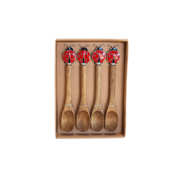 Acacia Lady Beetle Spoons (Set of 4) (Due Aug)
