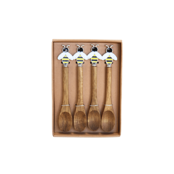 Acacia Bee Spoons (Set of 4) (Due Aug)