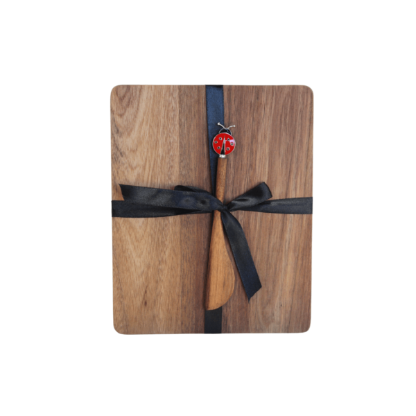 Acacia Cheeseboard w Lady Beetle Spreader (Due Aug)