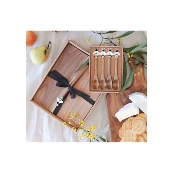 Acacia Cheeseboard w Bee Spreader (Due Aug) - Image 2