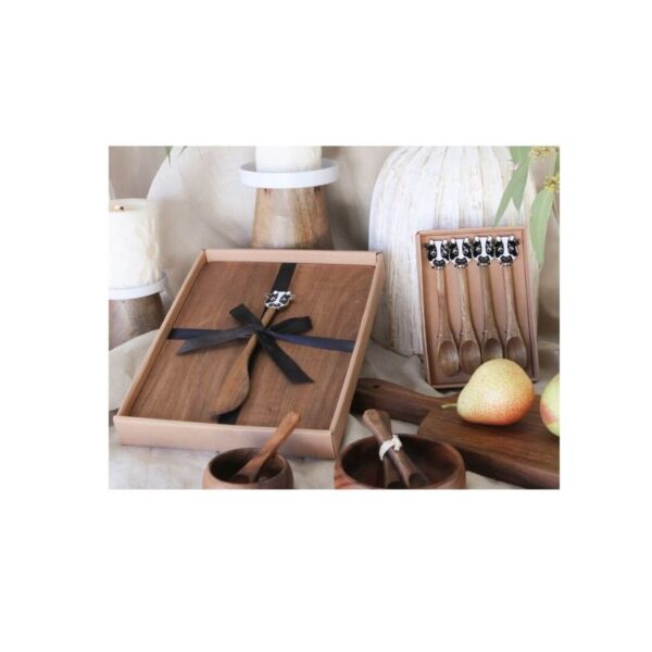 Acacia Cow Spoons (Set of 4) (Due Aug) - Image 2