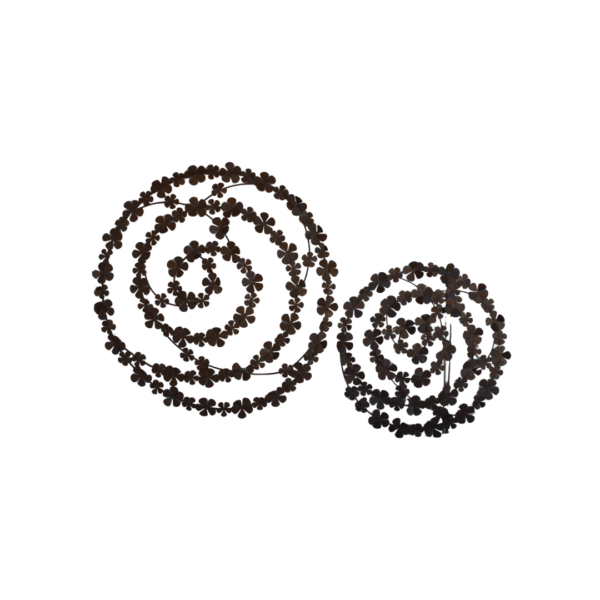 Frangipani Swirl Wall Arts - Rust (Due Aug)