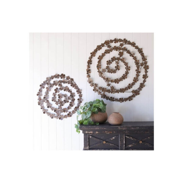 Frangipani Swirl Wall Arts - Rust (Due Aug) - Image 2