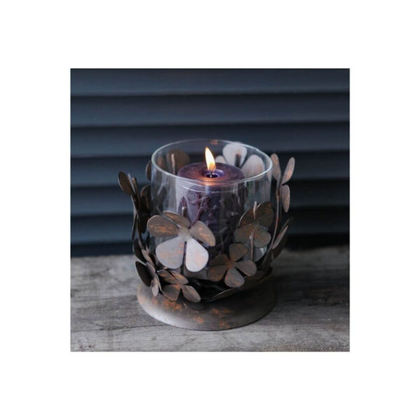 Frangipani Candle Holder - Rust (Due Aug) - Image 2
