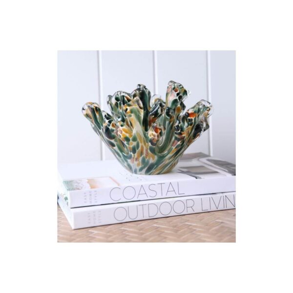 Pillar Coral Table Decor - Green (Due Aug) - Image 2