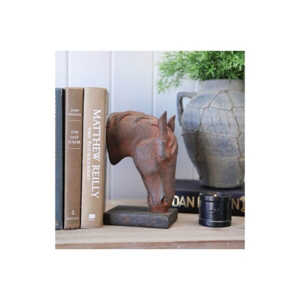 Rusted Horse Head Book Ends (Due Aug) - Image 2