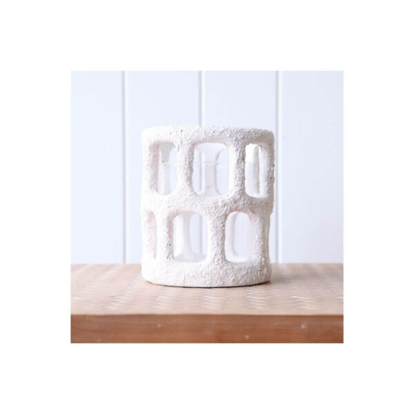 Luna Candle/T-Lite Holder - White (Due Aug) - Image 2