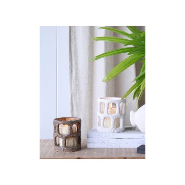 Luna Candle/T-Lite Holder - Rust (Due Aug) - Image 3