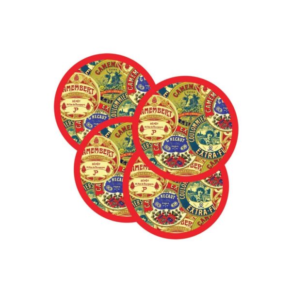 French Camembert Coasters (Set of 4)